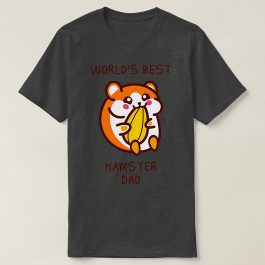 ワールド最高のハムスターパパ(2) Tシャツ (デザイン正面)