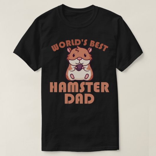 ワールド最高のハムスターパパ Tシャツ (デザイン正面)