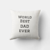 ワールド最高のパパエバー脂肪追加ネーム文字スポーツ文字 クッション (裏面)