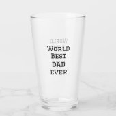ワールド最高のパパエバー脂肪追加ネーム文字スポーツ文字 タンブラーグラス (裏面)