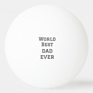 ワールド最高のパパエバー脂肪追加ネーム文字スポーツ文字 卓球ボール