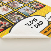 ワールド最高のパパフォトコラージュおもしろいクール漫画 シェルパブランケット (3/4)