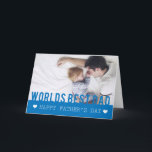 ワールド最高のパパ写真テンプレートカード カード<br><div class="desc">世界最高のパパ写真テンプレートカードあなたの父と息子の写真と共にカスタマイズお気に入りの可能</div>