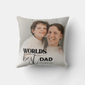 ワールド最高のパパ装飾用クッション クッション (裏面)