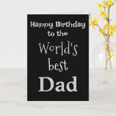 ワールド最高のパパ誕生日カード カード (黄色い花)