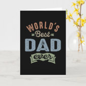 ワールド最高のパパ カード (黄色い花)