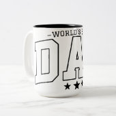 ワールド最高のパパ ツートーンマグカップ (正面左)