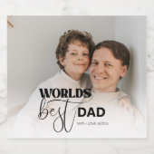 ワールド最高のパパ ビールラベル (シングルラベル)