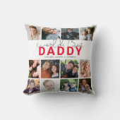 ワールド最高のパパ |写真のコラージュ クッション (正面)