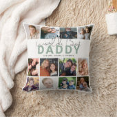 ワールド最高のパパ |写真のコラージュ クッション (ブランケット)