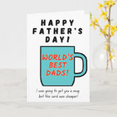 ワールド最高のパパ – 父の日のカード カード (黄色い花)