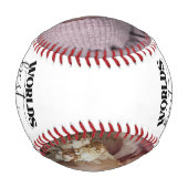 ワールド最高のパパ | 2フォトコラージュユニーク 野球ボール (裏面)