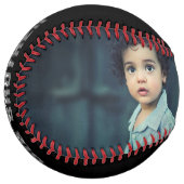 ワールド最高のビッグブラザー写真パーソナライズされた文字 ソフトボール (正面左)