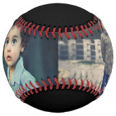 ワールド最高のビッグブラザー写真パーソナライズされた文字 ソフトボール (正面)