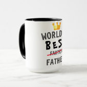 ワールド最高のファーターファーザーデイギフトおもしろいクリエイティブ マグカップ (正面左)
