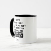 ワールド最高のブロキャスターおもしろい マグカップ (正面左)