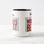 ワールド最高のボスグランジレタリング名前をカスタムするB22 ツートーンマグカップ (中央)