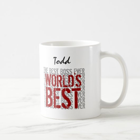 ワールド最高のボスグランジ文字名前をカスタムするB22A ツートーンマグカップ (右)