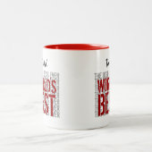 ワールド最高のボスグランジ文字名前をカスタムするB22A ツートーンマグカップ (中央)