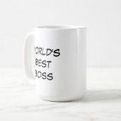ワールド最高のボス コーヒーマグカップ (正面左)
