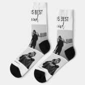 ワールド最高のボーイフレンドフォトコラージュ靴下 ソックス (左)