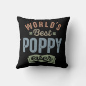 ワールド最高のポピー クッション (裏面)