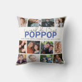 ワールド最高のポポップ |フォトコラージュ装飾用クッション クッション (裏面)