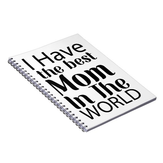 ワールド最高のママエレガントーの白黒スクリプト ノートブック (右側)