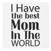 ワールド最高のママエレガントーの白黒スクリプト フォトキューブ (正面)