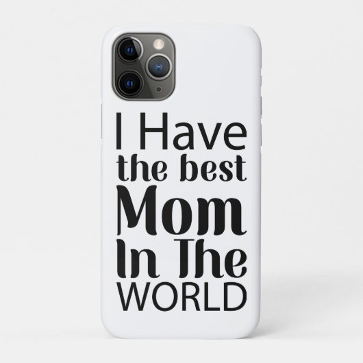 ワールド最高のママエレガントーの白黒スクリプト Case-Mate iPhoneケース (裏)