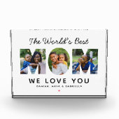 ワールド最高のママカスタムー家族コラージュ フォトブロック (正面)