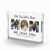 ワールド最高のママカスタムー家族コラージュ フォトブロック (右)