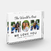 ワールド最高のママカスタムー家族コラージュ フォトブロック (左)
