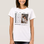 ワールド最高のママタイポグラフィとカスタム写真 Tシャツ (正面)