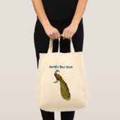 ワールド最高のママピーコックトートバッグ トートバッグ (正面(商品))