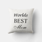 ワールド最高のママ枕オンホワイト&ブラック クッション (裏面)