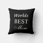 ワールド最高のママ枕オン黒 クッション (裏面)