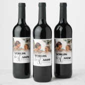ワールド最高のママ ワインラベル (ボトル)