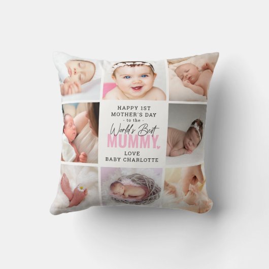 『ワールド最高のミイラ』第1母の日の記念品 クッション (裏面)