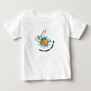 ワールド最高のモダンベビーホワイトTシャツ ベビーTシャツ