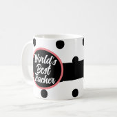 ワールド最高の先生マグ コーヒーマグカップ (正面左)