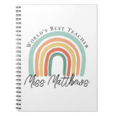 ワールド最高の先生初等虹 ノートブック (正面)