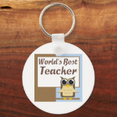 ワールド最高の先生 キーホルダー (正面)