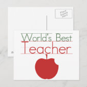 ワールド最高の先生 ポストカード (正面/裏面)