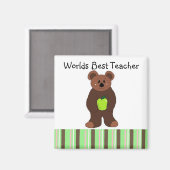 ワールド最高の先生 マグネット (正面/裏面)