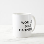 ワールド最高の大工 コーヒーマグカップ (正面右)