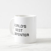 ワールド最高の大工 コーヒーマグカップ (正面左)