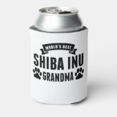 ワールド最高の柴犬おばあちゃん 缶クーラー (缶裏面)