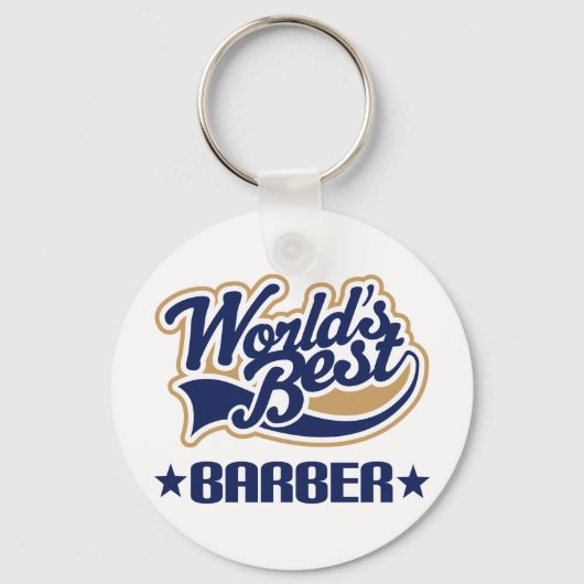 ワールド最高の理容師 キーホルダー (正面)