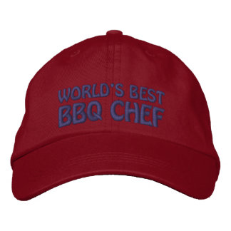ワールド最高のBBQシェフ 刺繍入りキャップ